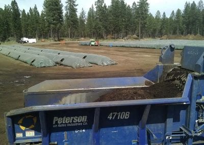 Grinding Wood Waste for use in Composting Biosolids – Sunriver, OR